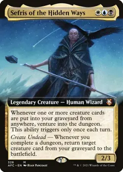 1x - Sefris of the Hidden Ways - Extended Art #326 - Forgotten Realms - NM MTG - Image 1