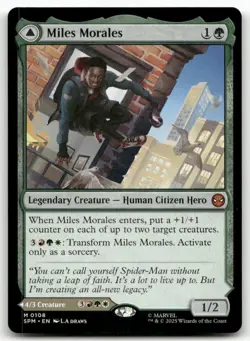 Miles Morales M Marvel's Spider-Man 108 MTG NM X1 - Image 1