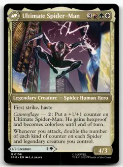 Miles Morales M Marvel's Spider-Man 108 MTG NM X1 - Image 2