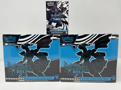 Pokemon TCG BLACK BOLT Lot OF 2 ETBs & 1 Booster Bundle Factory Sealed - Image 1