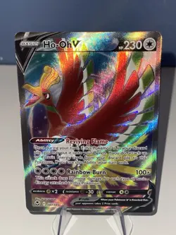 Pokemon TCG Ho-Oh V (Full Art) 187/195 Swsh12: Silver Tempest Holo - NM - Image 1