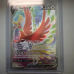 Pokemon TCG Ho-Oh V (Full Art) 187/195 Swsh12: Silver Tempest Holo - NM - Image 1