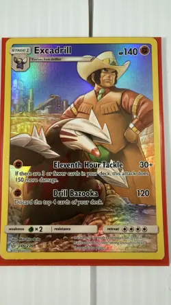 Excadrill 246/236 Secret Rare Cosmic Eclipse Pokemon Card - Near Mint - Image 1