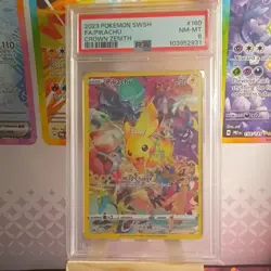 Pokemon Pikachu 160/159 Full Art Secret Rare Crown Zenith 2023 PSA 8 NM-MT - Image 1