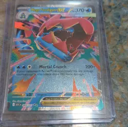 Pokemon Mega Feraligatr EX Full Art Holo Rare Card 043/217 HP 370 - Image 1