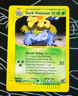 Pokemon TCG Best of Game Black Star Promo #7 Dark Venusaur WOTC 2002 NM - Image 1