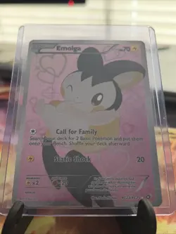 Pokemon TCG Emolga RC23/RC25 Full Art Ultra Rare Holo Card Legendary Treasures - Image 1