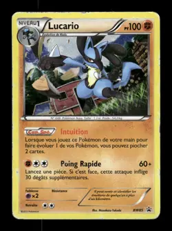Carte Pokemon Lucario Holo BW85/ Promo BW Francais - Image 1