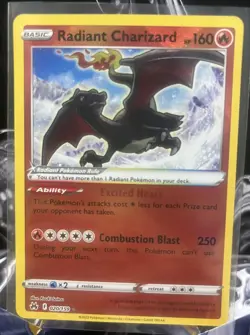 Pokemon Radiant Charizard Radiant Rare Holo 020/159 SV: Paldean Fates English - Image 1