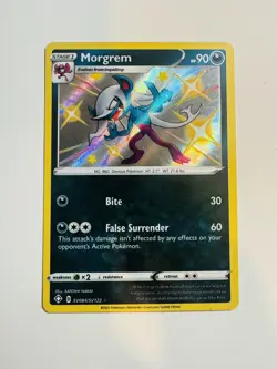 Pokemon 2021 Shining Fates Morgrem SV084/SV122 Shiny Holo Rare Nm-Mint - Image 1