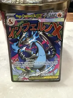 Pokemon Mega Charizard X ex 023 Me: Mega Evolution Promo Promo Holo - Image 1