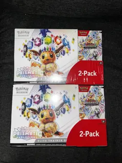 Pokemon TCG: Prismatic Evolutions ETB & Booster Bundle Costco 2-Pack (LOT OF 2) - Image 1