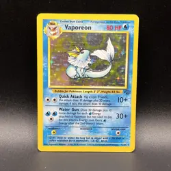 Pokemon TCG Vaporeon Holo Rare 12/64 Jungle Set Vintage WOTC /Shark Bait Auction - Image 2