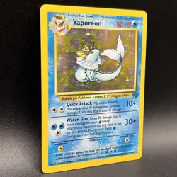 Pokemon TCG Vaporeon Holo Rare 12/64 Jungle Set Vintage WOTC /Shark Bait Auction - Image 3