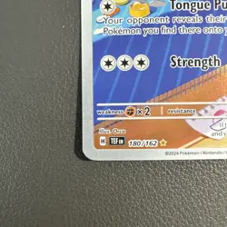Pokemon TCG Lickitung Illustration Temporal Forces #180/162 Near Mint Condition - Image 2