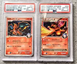 Charizard G & LV X 1st Edition PSA 10 Sequential Set Pokemon Card Holo - Image 1