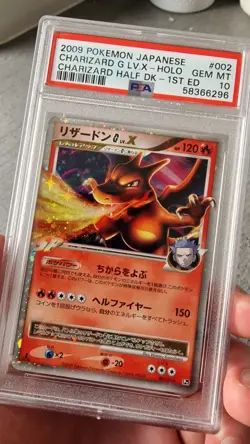 Charizard G & LV X 1st Edition PSA 10 Sequential Set Pokemon Card Holo - Image 2