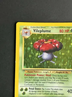 Pokemon TCG Vileplume 15/64 Jungle Holo Rare Unlimited MP - Image 4