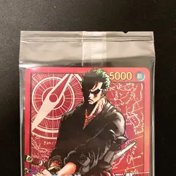 Roronoa Zoro L OP01-001 Gold Text LECAFIG PAR ONE PIECE Japanese SEALED #12828 - Image 3