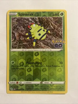 Spinarak - 006/078 - LP - Reverse Holo Ditto Unpeeled - Pokemon GO - English - Image 1