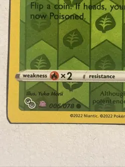 Spinarak - 006/078 - LP - Reverse Holo Ditto Unpeeled - Pokemon GO - English - Image 2