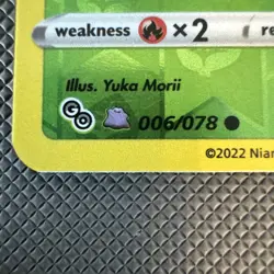 Spinarak - 006/078 - LP - Reverse Holo Ditto Unpeeled - Pokemon GO - English - Image 2