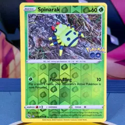 Spinarak - 006/078 - LP - Reverse Holo Ditto Unpeeled - Pokemon GO - English - Image 1