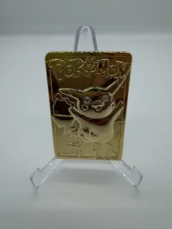 1999 Pokemon Burger King 23K Gold Plated Trading Card - PIKACHU Card Only - Image 1
