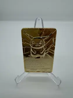 1999 Pokemon Burger King 23K Gold Plated Trading Card - PIKACHU Card Only - Image 2
