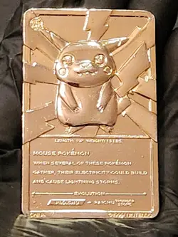 Pikachu 1999 Pokemon 23K Gold-Plated Burger King Nintendo Promo Trading Card - Image 2