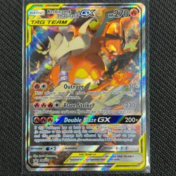 Reshiram & Charizard GX Tag Team SM201 Pokemon Card Black Star Promo TCG CCG - Image 1
