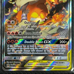 Reshiram & Charizard GX Tag Team SM201 Pokemon Card Black Star Promo TCG CCG - Image 3