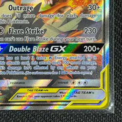 Reshiram & Charizard GX Tag Team SM201 Pokemon Card Black Star Promo TCG CCG - Image 5