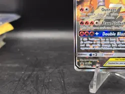 Pokemon TCG Reshiram & Charizard GX SM201 Black Star Promo Full Art Holo NM - Image 4