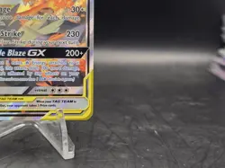 Pokemon TCG Reshiram & Charizard GX SM201 Black Star Promo Full Art Holo NM - Image 5