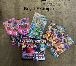 Pokemon Mega Pack: 10 Sealed Variety Booster Packs + Bonus Insurance Singles🔥 - Image 3