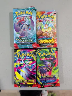 Pokemon Variety Packs Journey Together Phantasmal Flames ME SS LOT OF 22 SEALED✅ - Image 1