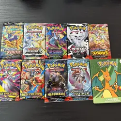 Pokemon TCG Lot Of 10-Packs! Mixed Assortment Factory Sealed! ALL 10 PACKS - Image 1