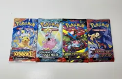 X4 Pokemon TCG Booster Packs Variety Lot Factory Sealed - Image 4