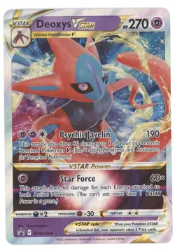 2022 Pokemon SWSH Black Star Promo Deoxys VSTAR (Jumbo Card) #SWSH268 - Image 1