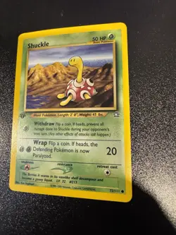 Shuckle 72/111 1st Edition - Neo Genesis Pokemon Card NM - Image 1