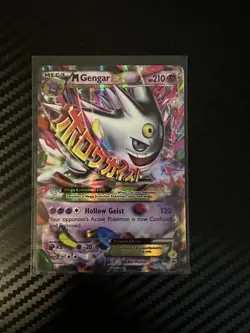 Pokemon TCG M Gengar EX Black Star Promo Card XY166 - Image 1