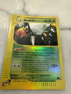 Beedrill 5/144 Reverse Holo Rare Skyridge Pokemon Card Lightly Played - Image 1