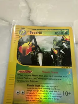 Beedrill 5/144 Reverse Holo Rare Skyridge Pokemon Card Lightly Played - Image 2
