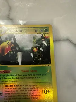 Beedrill 5/144 Reverse Holo Rare Skyridge Pokemon Card Lightly Played - Image 3