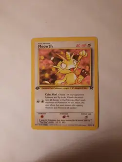 Pokemon Card Team Rocket 1st Edition Regular Finish Meowth 62/82 Vintage - Image 3