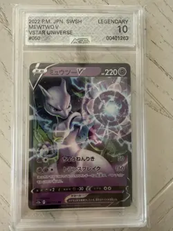 Pokemon TCG Mewtwo V 050/172 Holo Ultra Rare Card VSTAR Universe Japanese AGS 10 - Image 2