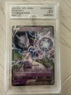 Pokemon TCG Mewtwo V 050/172 Holo Ultra Rare Card VSTAR Universe Japanese AGS 10 - Image 3