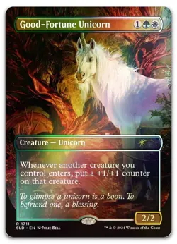Good-Fortune Unicorn (Rainbow Foil) #1711 (NM) Secret Lair Drop SLD Magic MTG - Image 1
