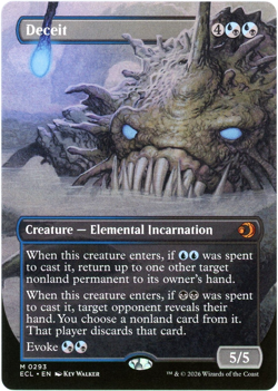 Deceit (Borderless) 0293 - Lorwyn Eclipsed ECL - MTG - NM/M - Image 1